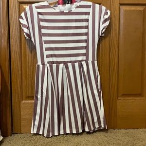 Striped Mauve dress